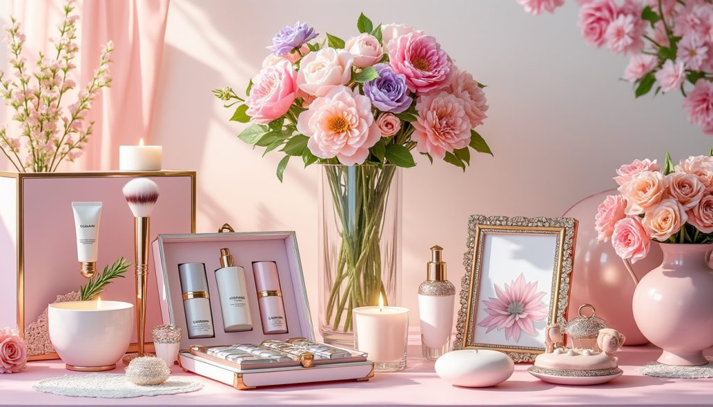 cĂ©lĂ©brez la fĂȘte des mĂšres 2025 avec notre sĂ©lection de 9 idĂ©es cadeaux beautĂ© qui raviront votre maman. explorez des produits qui allient Ă©lĂ©gance et bien-ĂȘtre pour lui offrir un moment de magie et de douceur.