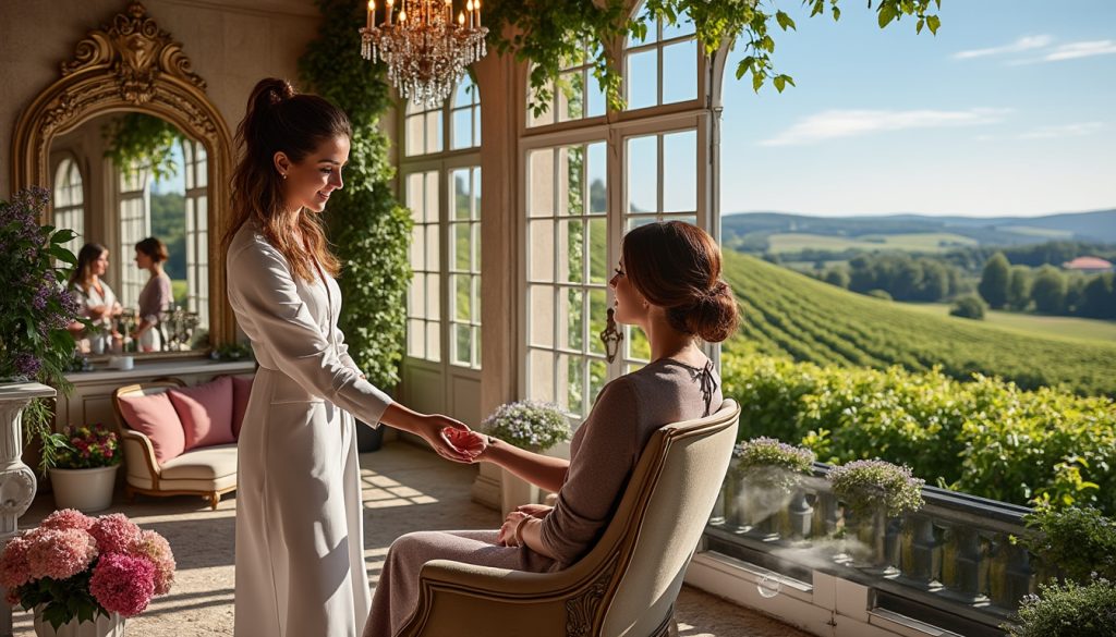découvrez l'univers enchanteur d'une esthéticienne passionnée qui a ouvert un institut de beauté au sein d'un château pittoresque dans le vignoble nantais. offrez-vous une parenthèse de bien-être et de luxe, tout en savourant les délices des paysages viticoles environnants.